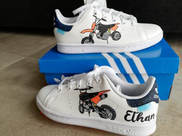Stan smith garcon vert a scratch – Image 2