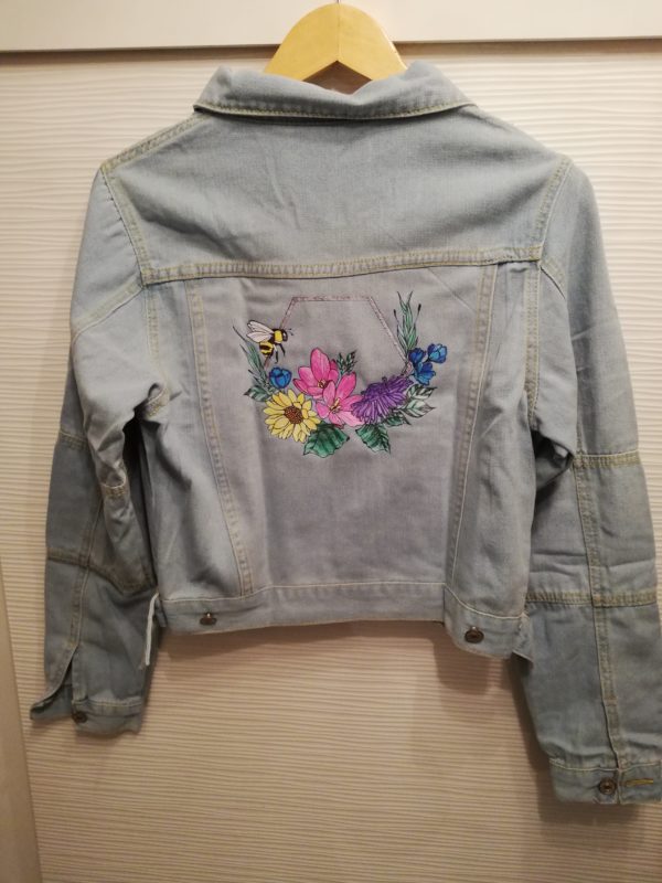 Veste en jean femme mi longue edition limitee – Image 2