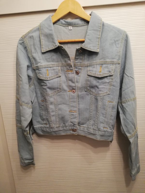 Veste en jean femme mi longue edition limitee – Image 3
